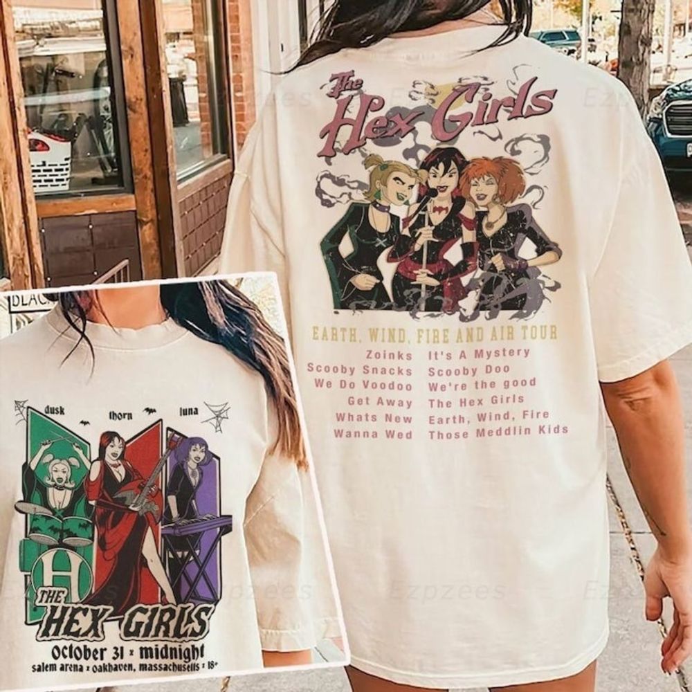 The Hex Girls Rock Band Music 2 Sided Shirt The Hex Girls Shirt